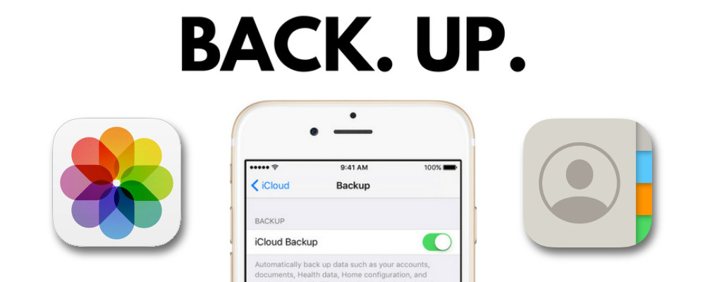 How to backup iPhone contacts and photos?